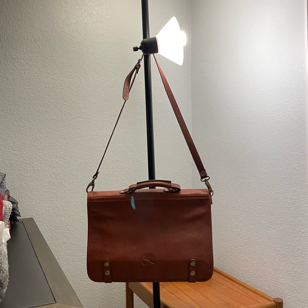 Emporio do couro crossbody messenger bag